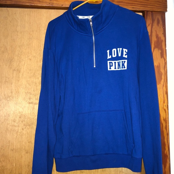 PINK Victoria's Secret Tops - Pink half sweatshirt